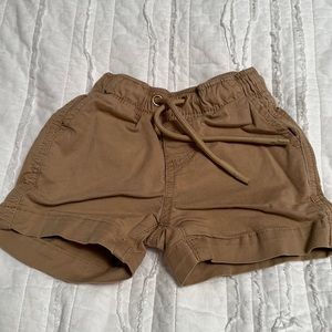 Little Bipsy khaki shorts with drawstring